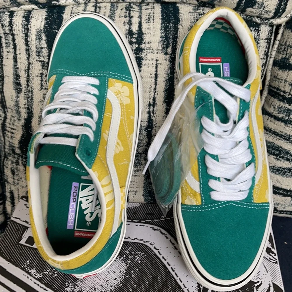 Vans Skate Old Skool Aloha Marine/Gold MENS - Picture 13 of 16